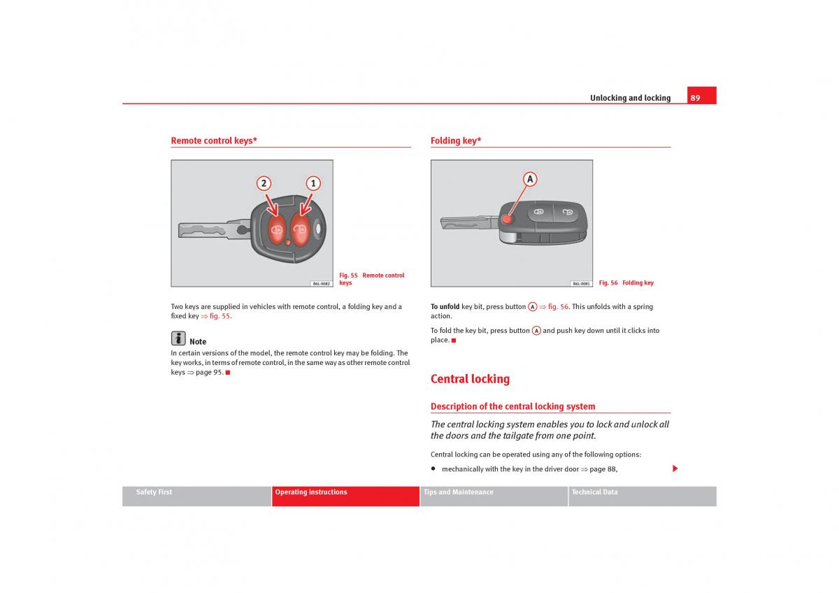 Seat Alhambra I 1 owners manual / page 91