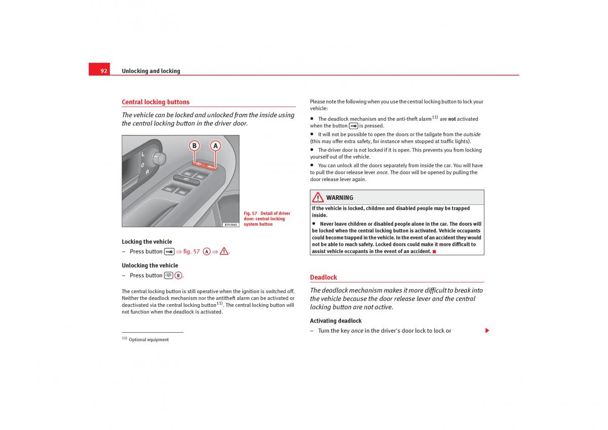 Seat Alhambra I 1 owners manual / page 94