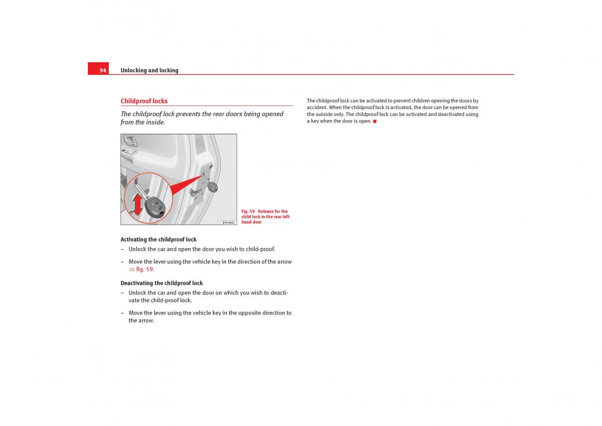 Seat Alhambra I 1 owners manual / page 96