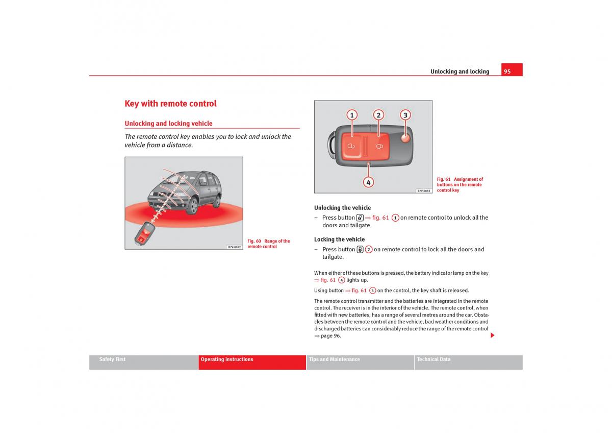 Seat Alhambra I 1 owners manual / page 97