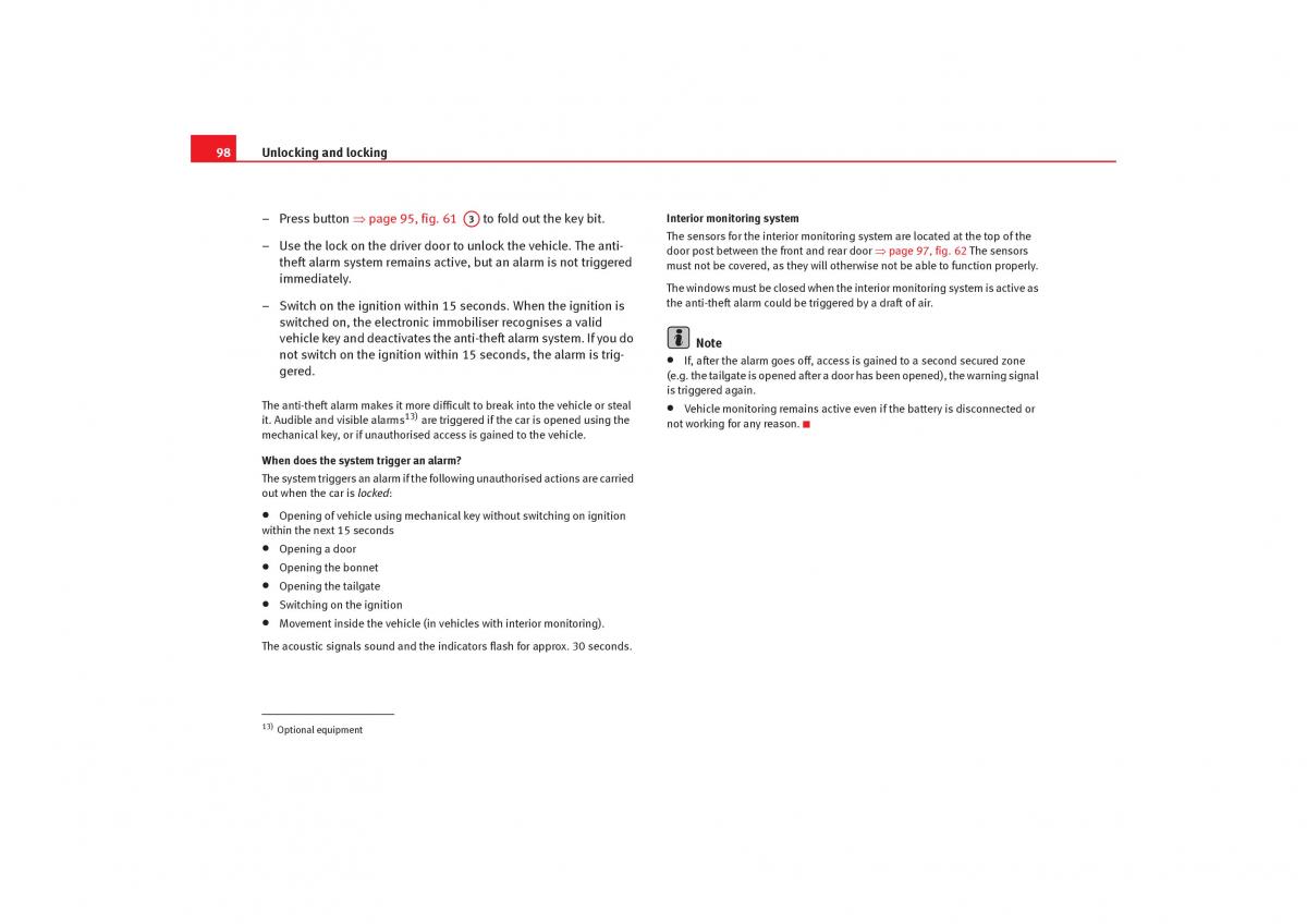 Seat Alhambra I 1 owners manual / page 100