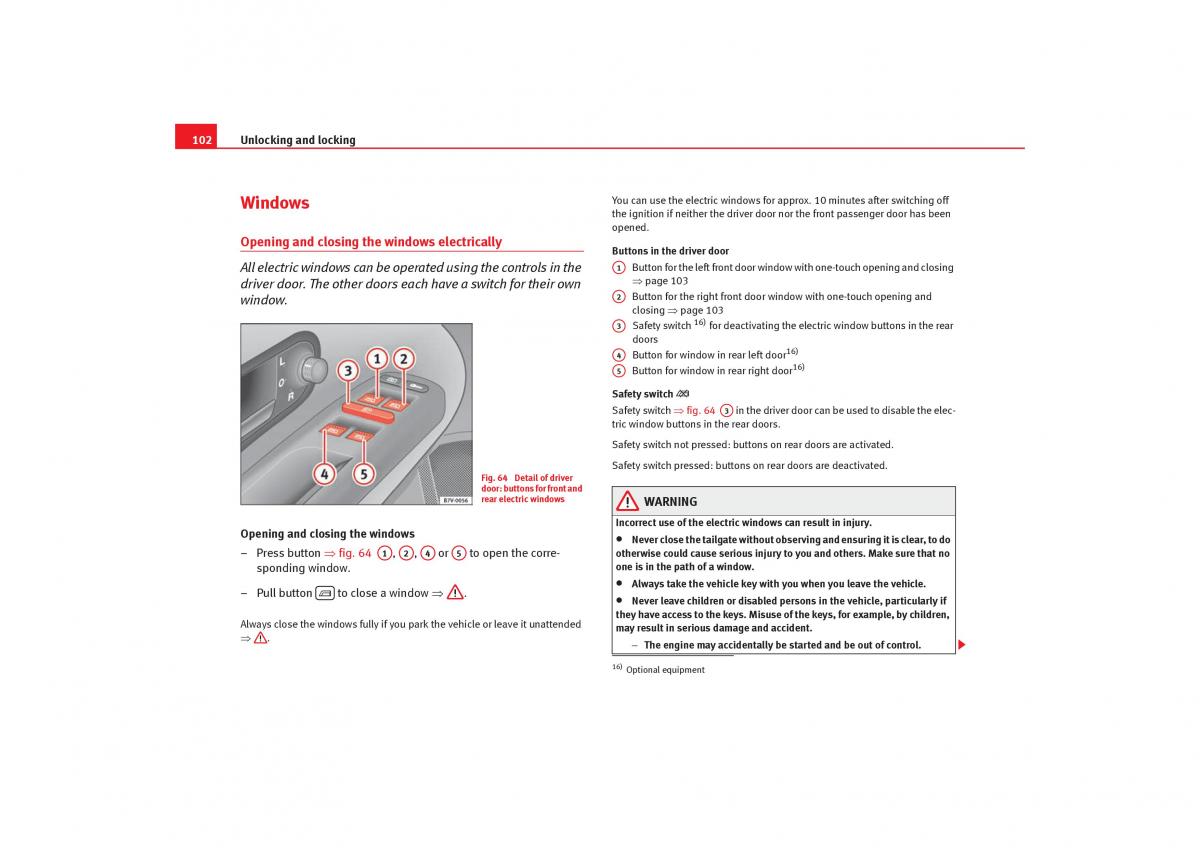 Seat Alhambra I 1 owners manual / page 104