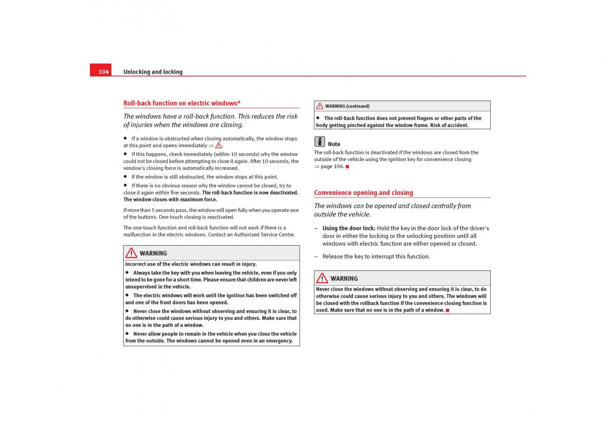 Seat Alhambra I 1 owners manual / page 106