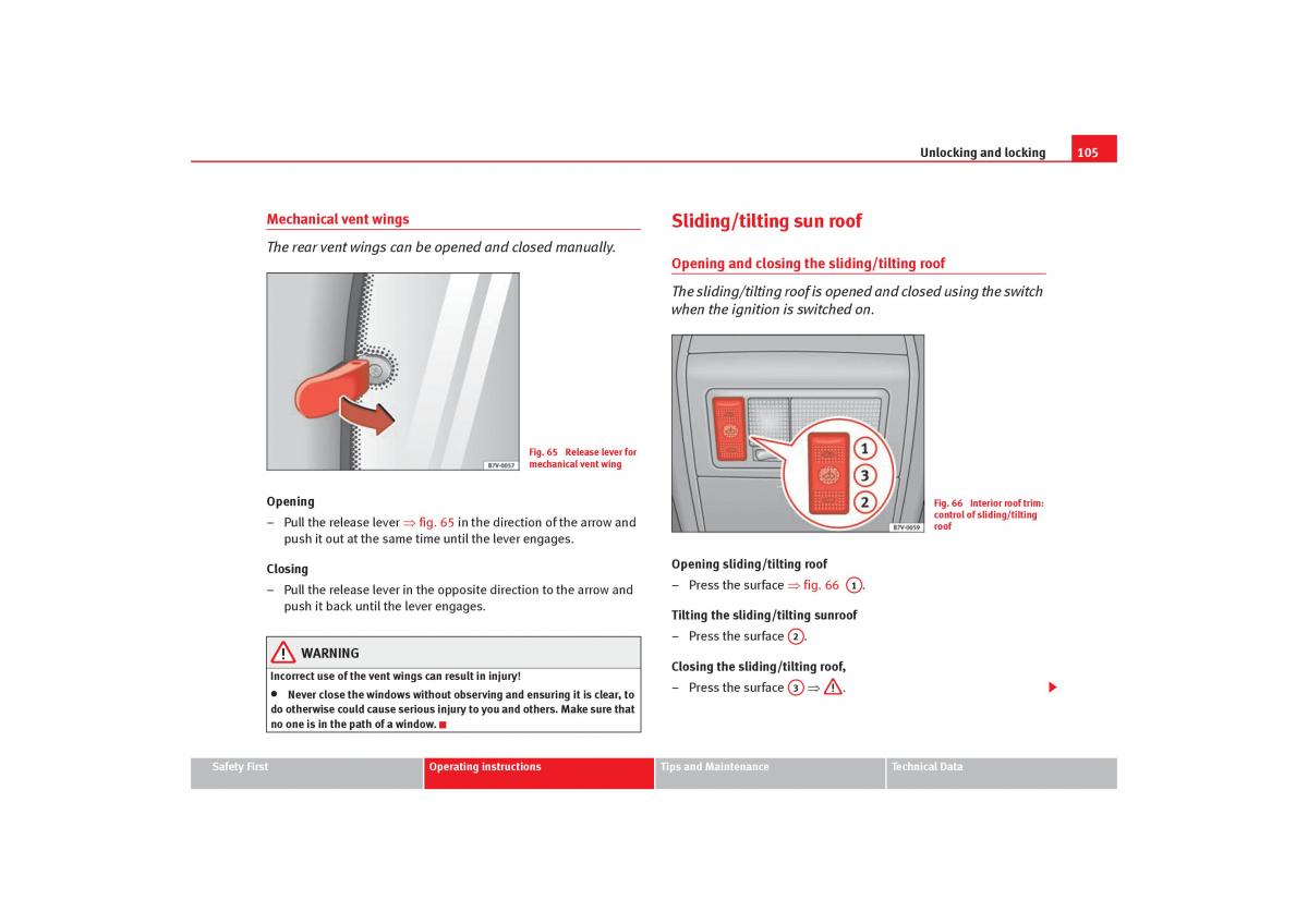 Seat Alhambra I 1 owners manual / page 107