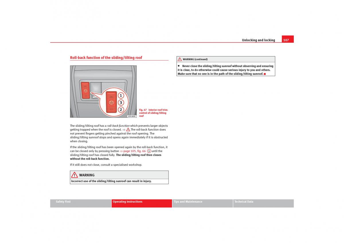 Seat Alhambra I 1 owners manual / page 109