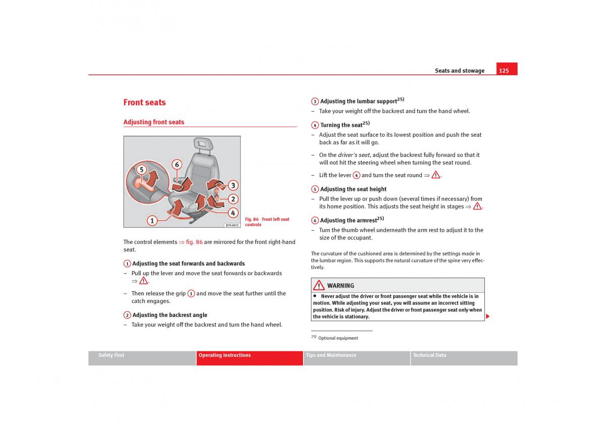 Seat Alhambra I 1 owners manual / page 127