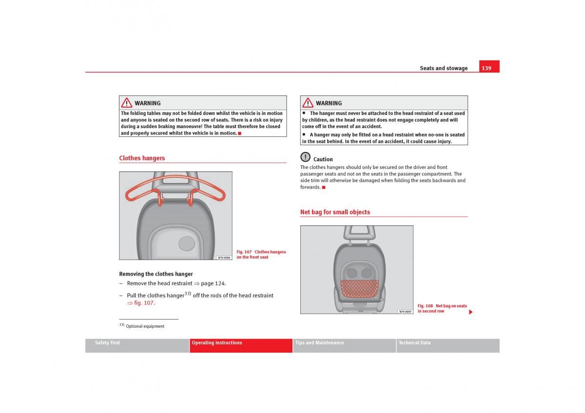 Seat Alhambra I 1 owners manual / page 141