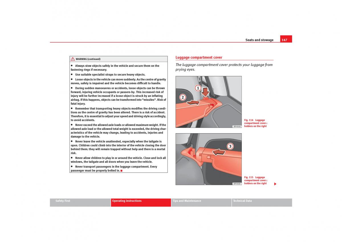 Seat Alhambra I 1 owners manual / page 149