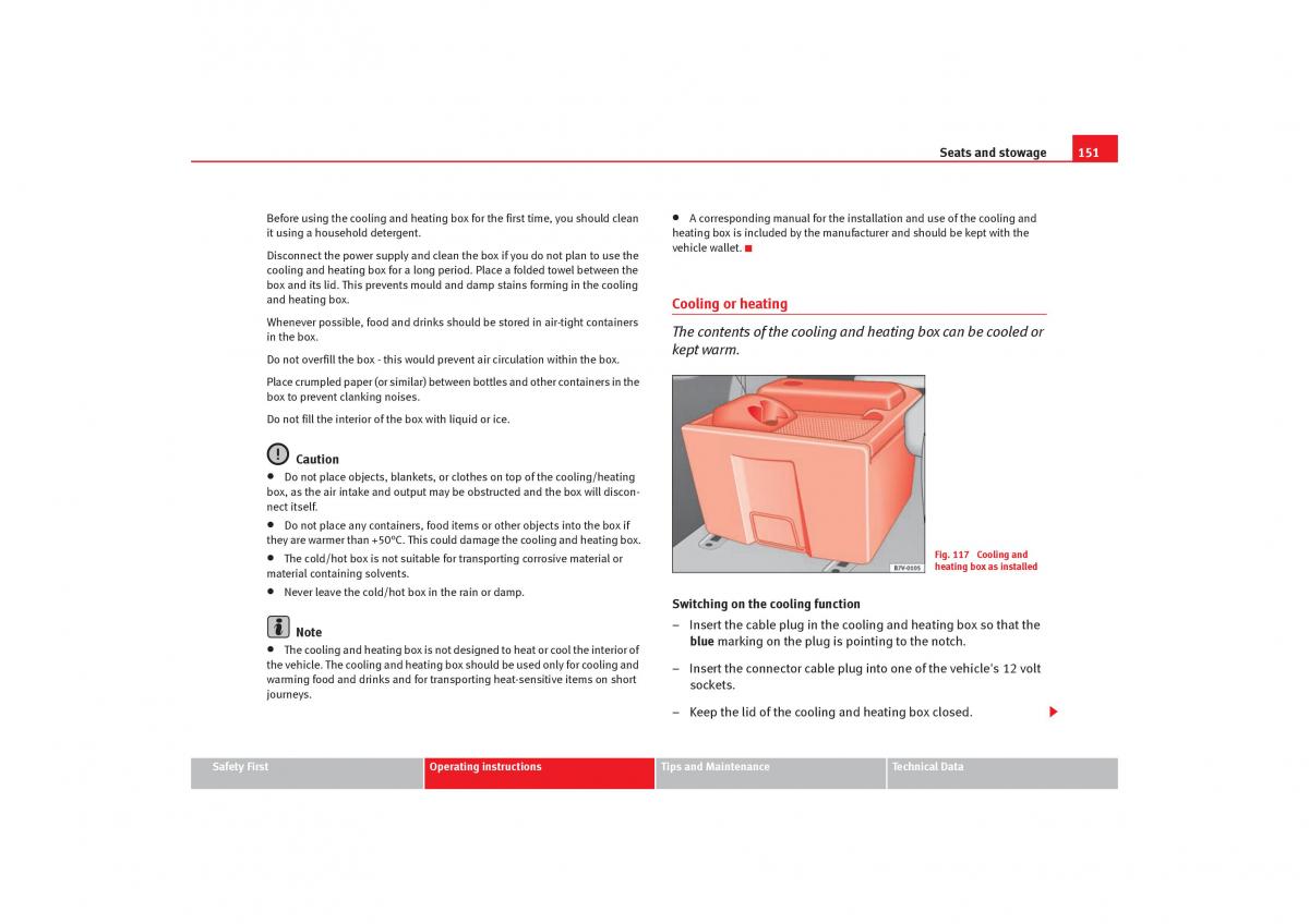 Seat Alhambra I 1 owners manual / page 153