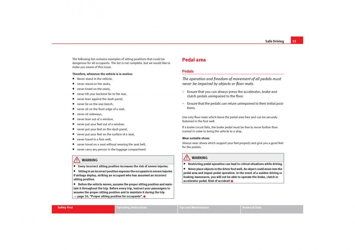 Seat Alhambra I 1 owners manual / page 17