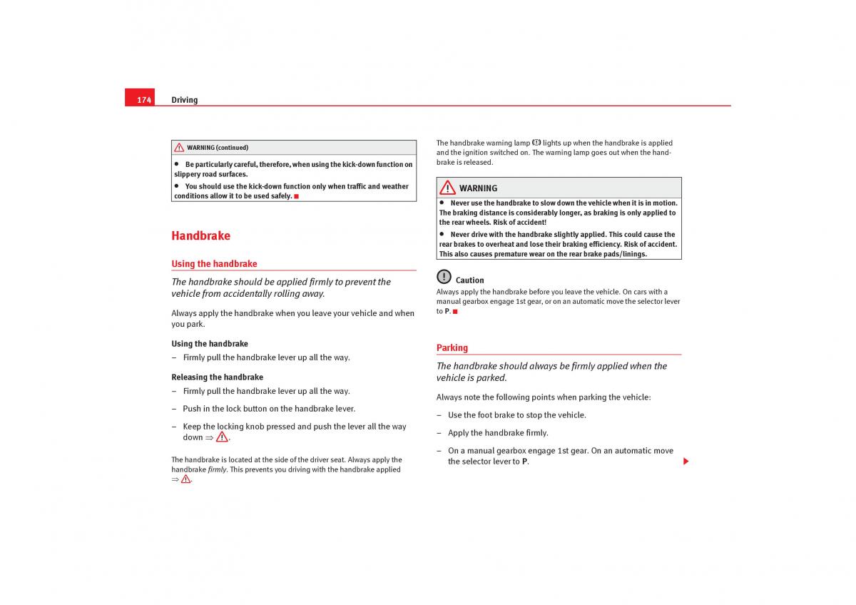 Seat Alhambra I 1 owners manual / page 176