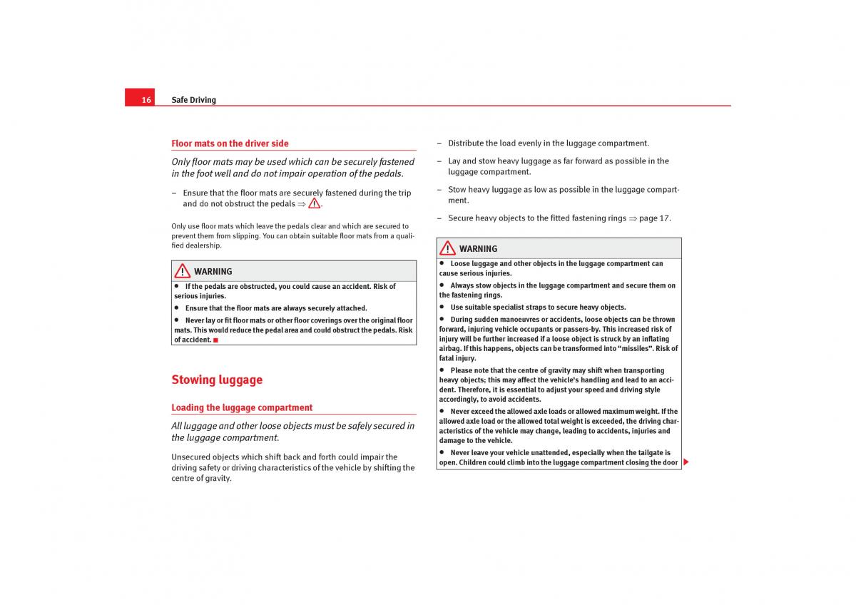 Seat Alhambra I 1 owners manual / page 18