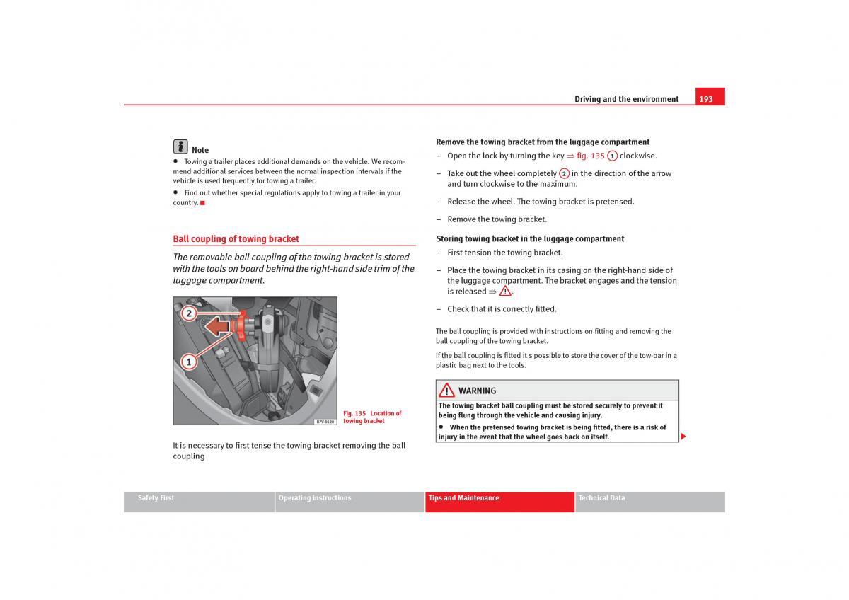 Seat Alhambra I 1 owners manual / page 195