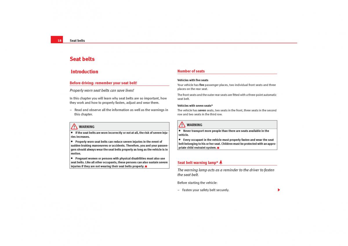 Seat Alhambra I 1 owners manual / page 20