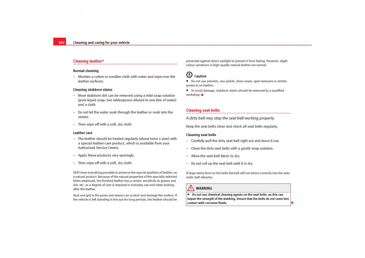 Seat Alhambra I 1 owners manual / page 204