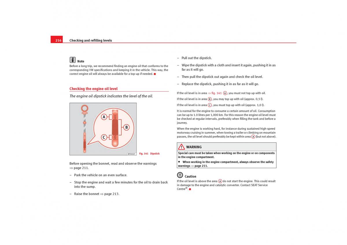 Seat Alhambra I 1 owners manual / page 218