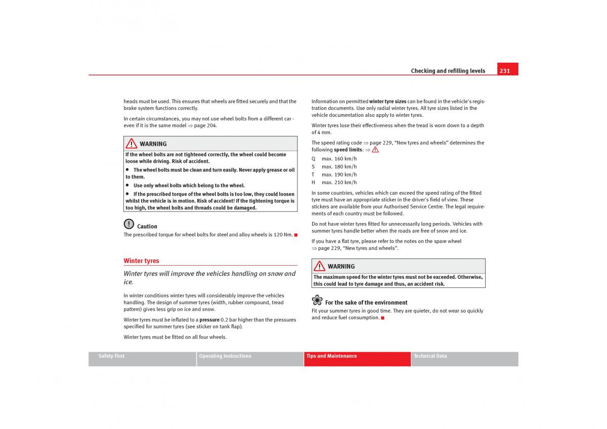 Seat Alhambra I 1 owners manual / page 233