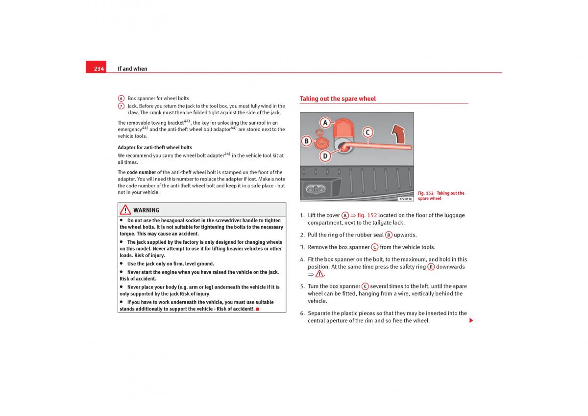 Seat Alhambra I 1 owners manual / page 236