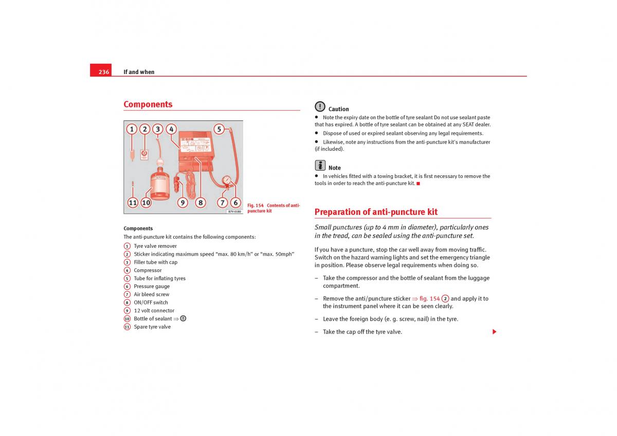 Seat Alhambra I 1 owners manual / page 238