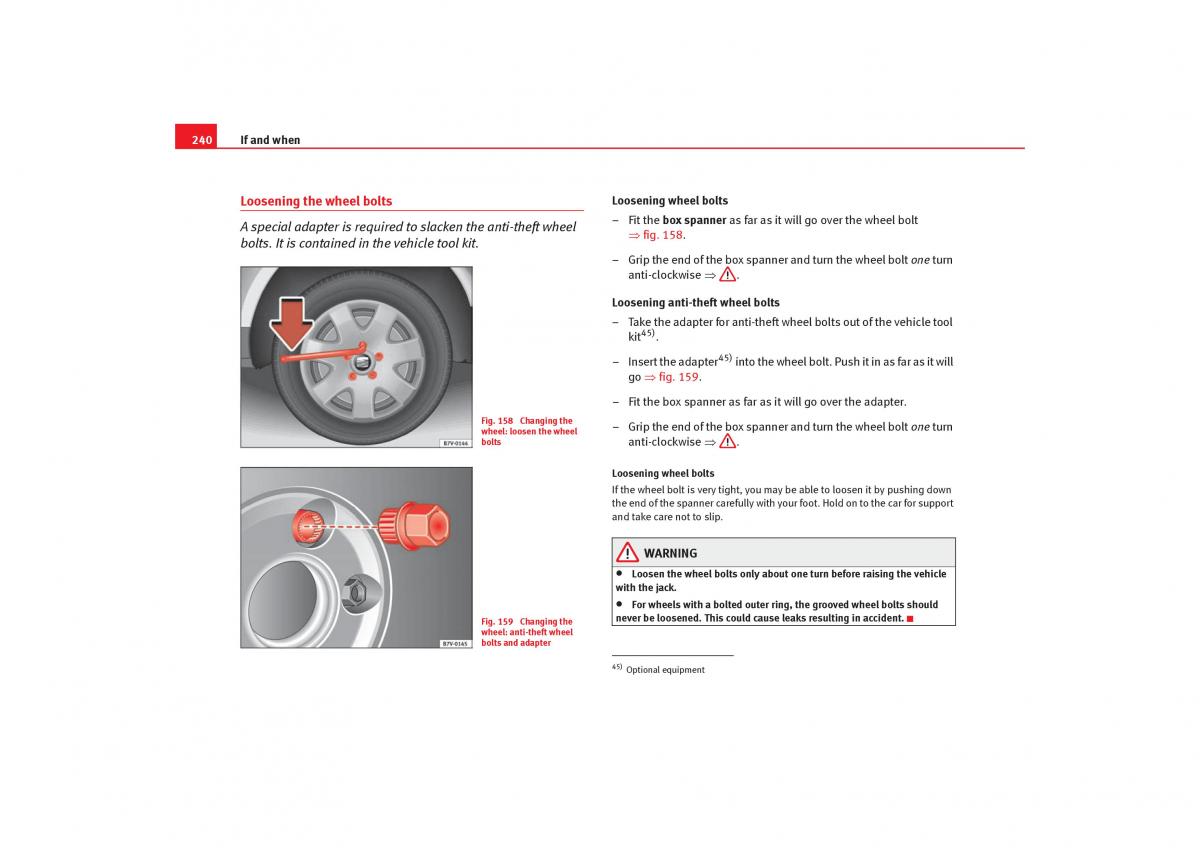 Seat Alhambra I 1 owners manual / page 242