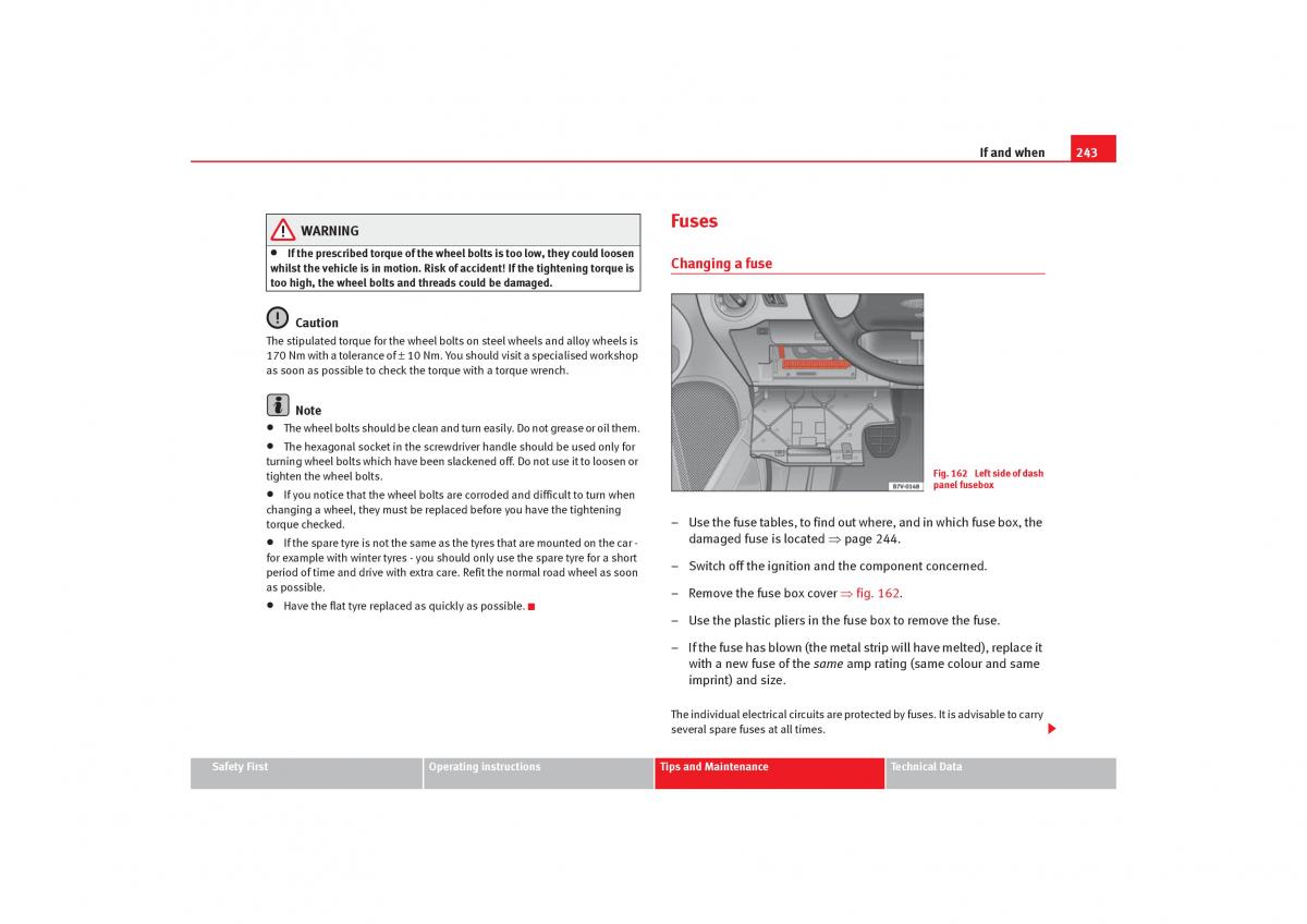 Seat Alhambra I 1 owners manual / page 245