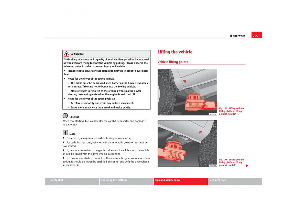 Seat Alhambra I 1 owners manual / page 257