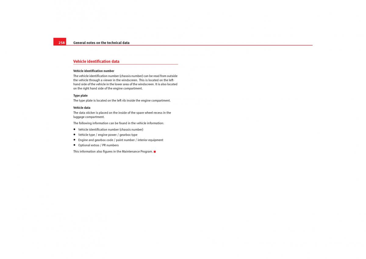 Seat Alhambra I 1 owners manual / page 260