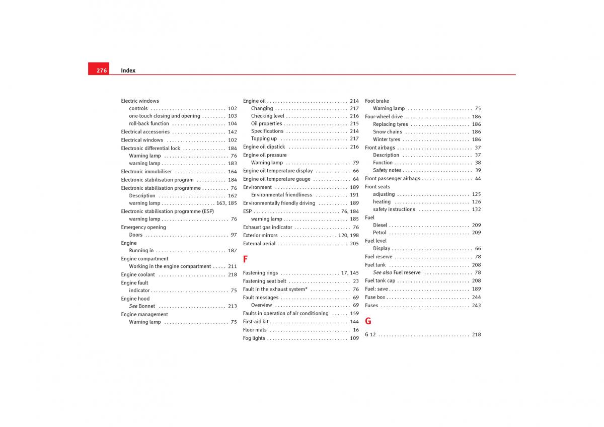 Seat Alhambra I 1 owners manual / page 278