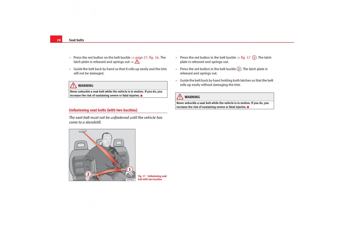 Seat Alhambra I 1 owners manual / page 30