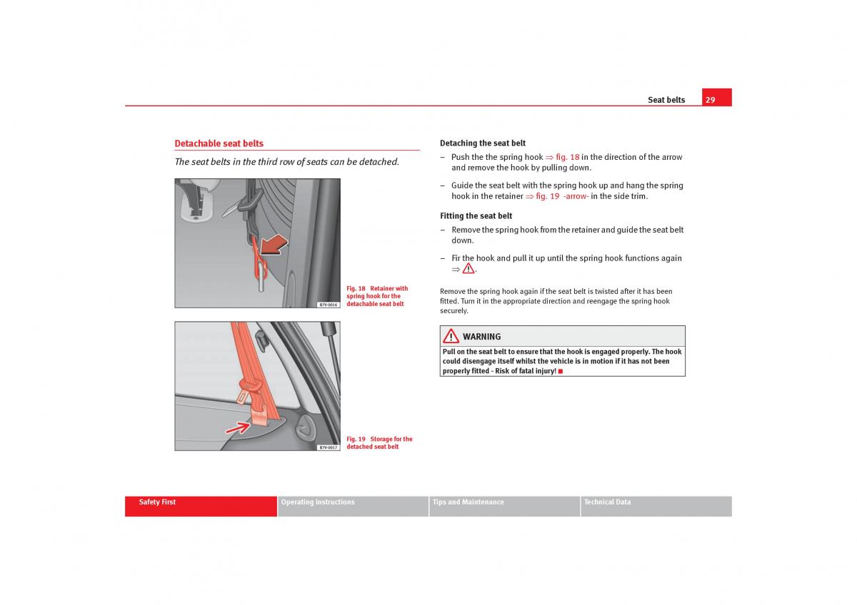 Seat Alhambra I 1 owners manual / page 31