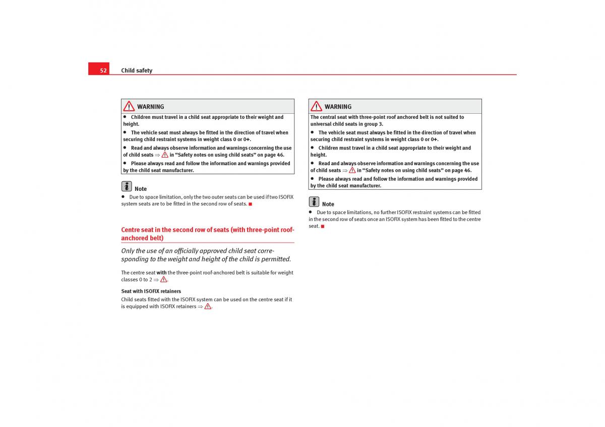 Seat Alhambra I 1 owners manual / page 54