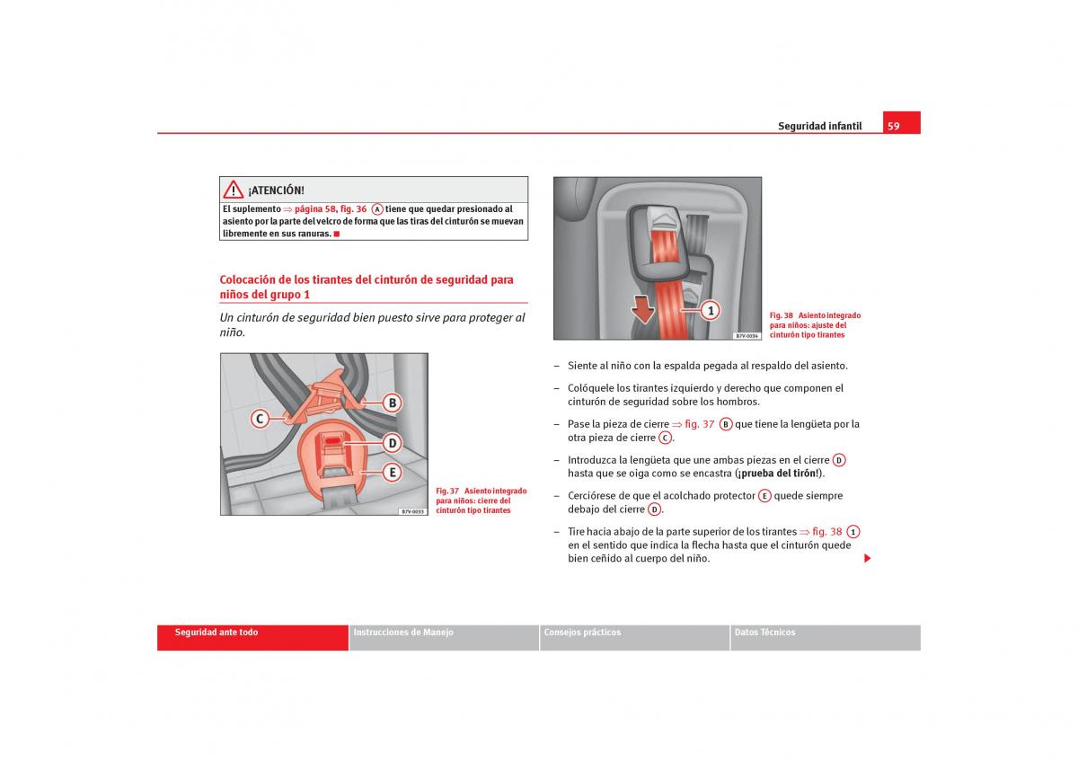 Seat Alhambra I 1 manual del propietario / page 61