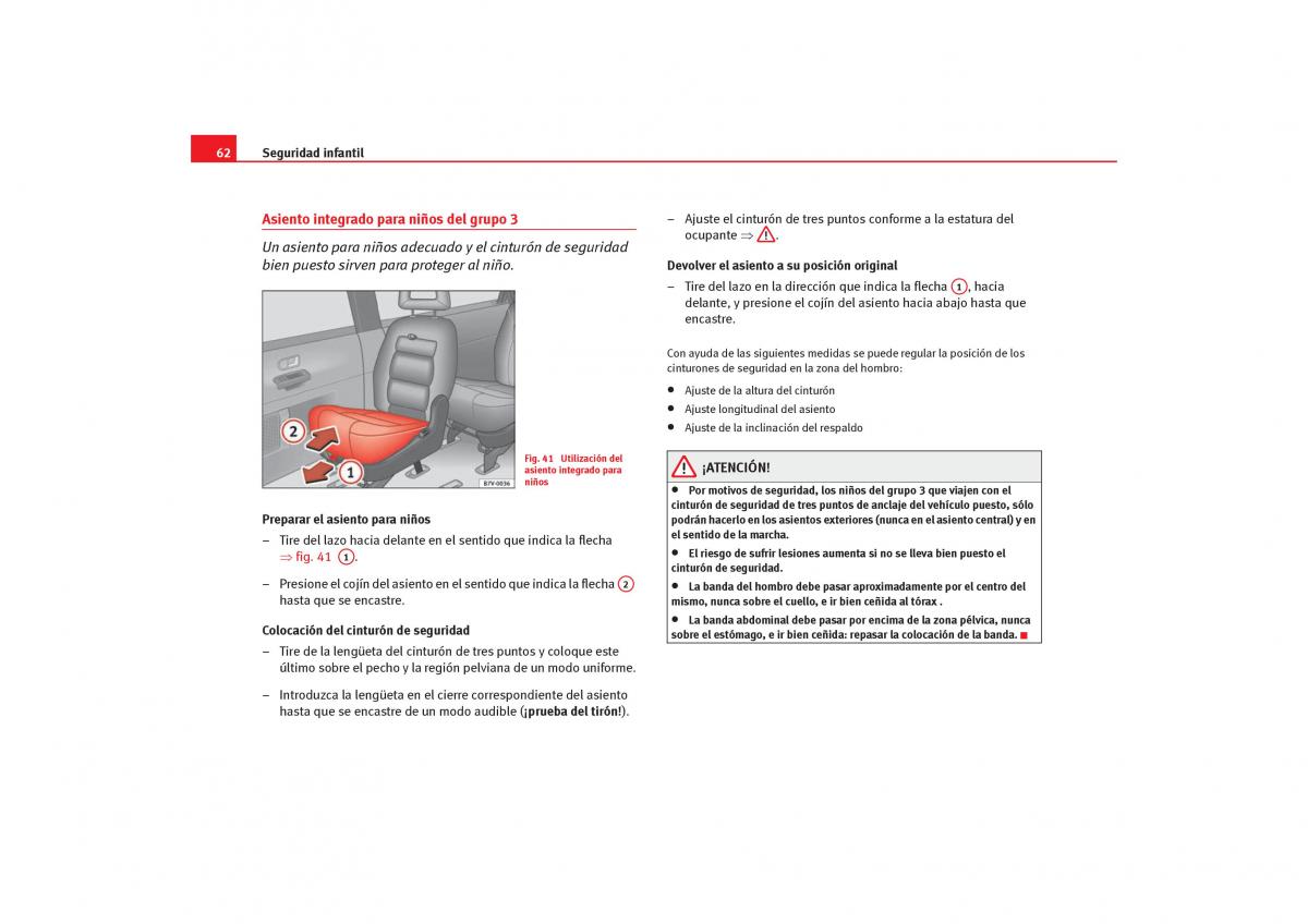 Seat Alhambra I 1 manual del propietario / page 64