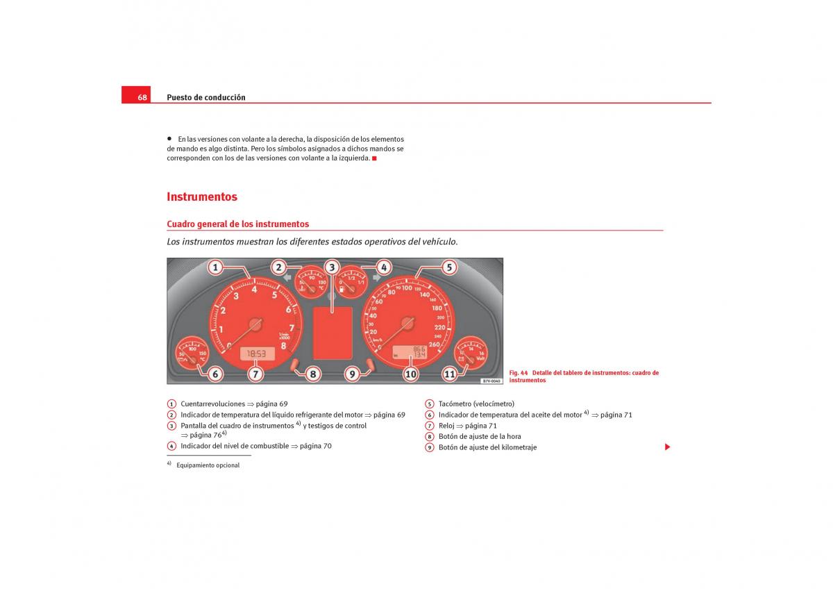 Seat Alhambra I 1 manual del propietario / page 70