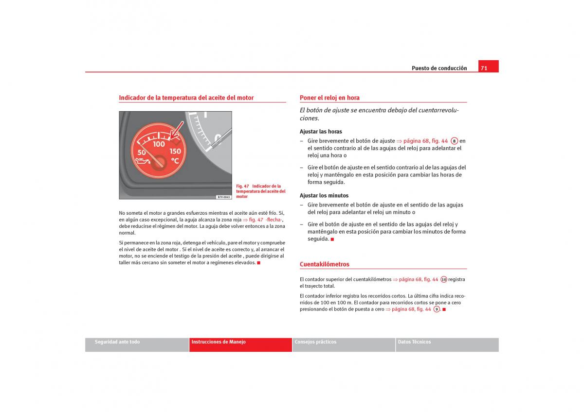 Seat Alhambra I 1 manual del propietario / page 73