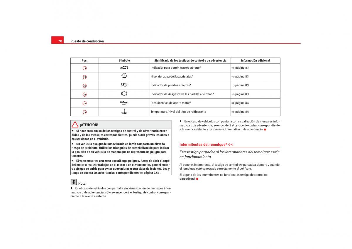 Seat Alhambra I 1 manual del propietario / page 80