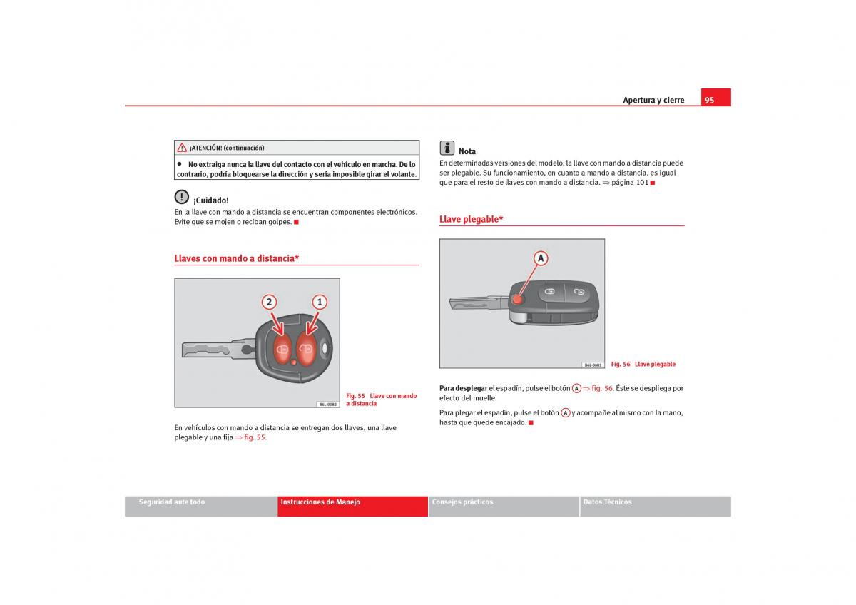 Seat Alhambra I 1 manual del propietario / page 97