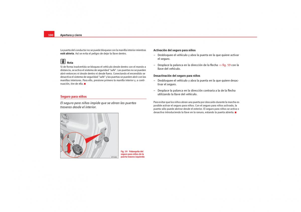 Seat Alhambra I 1 manual del propietario / page 102