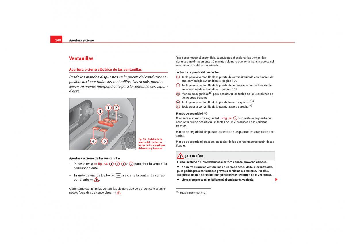 Seat Alhambra I 1 manual del propietario / page 110