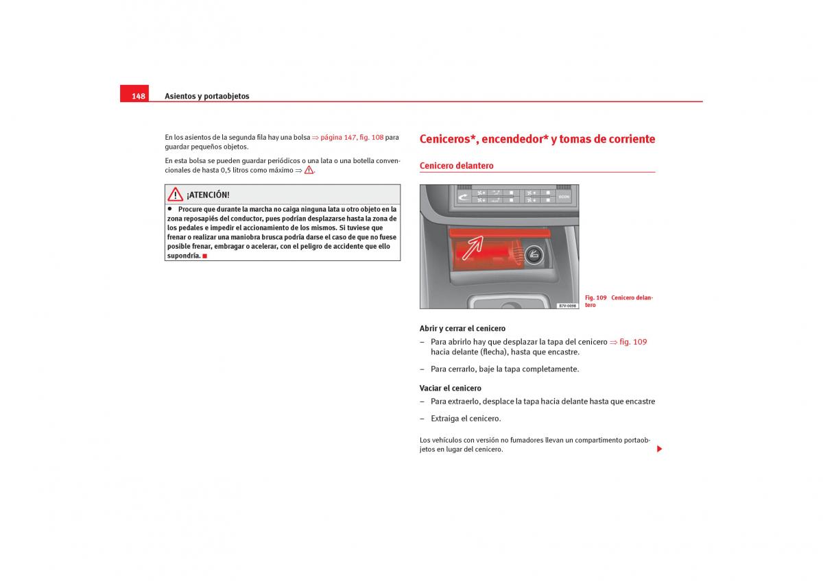 Seat Alhambra I 1 manual del propietario / page 150