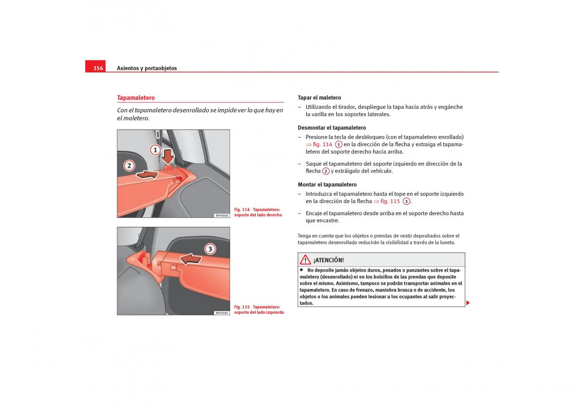 Seat Alhambra I 1 manual del propietario / page 158