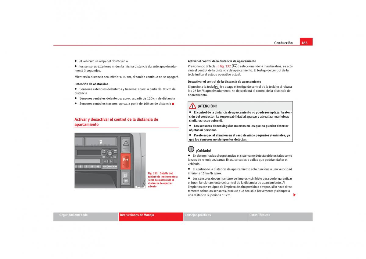 Seat Alhambra I 1 manual del propietario / page 187