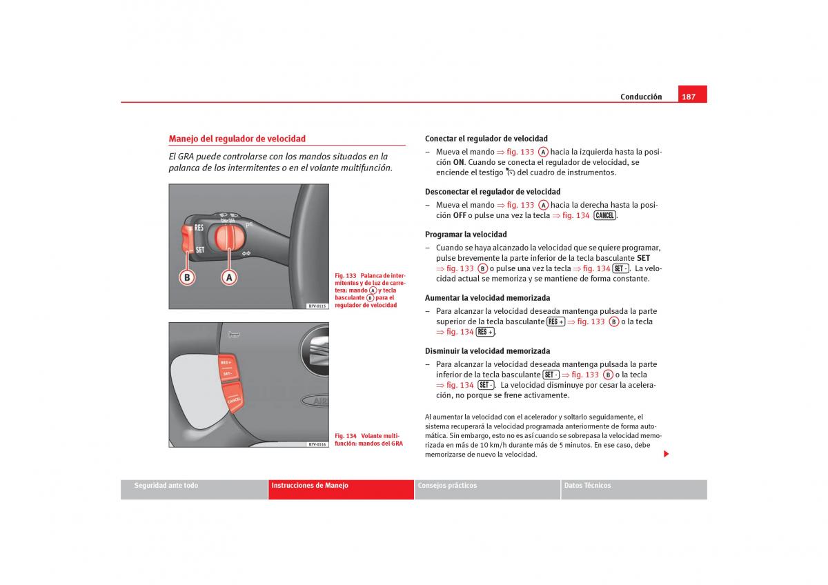 Seat Alhambra I 1 manual del propietario / page 189