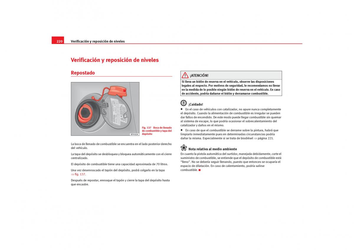 Seat Alhambra I 1 manual del propietario / page 222