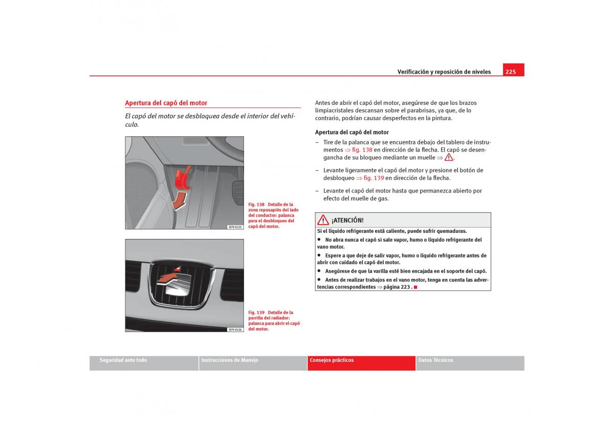 Seat Alhambra I 1 manual del propietario / page 227