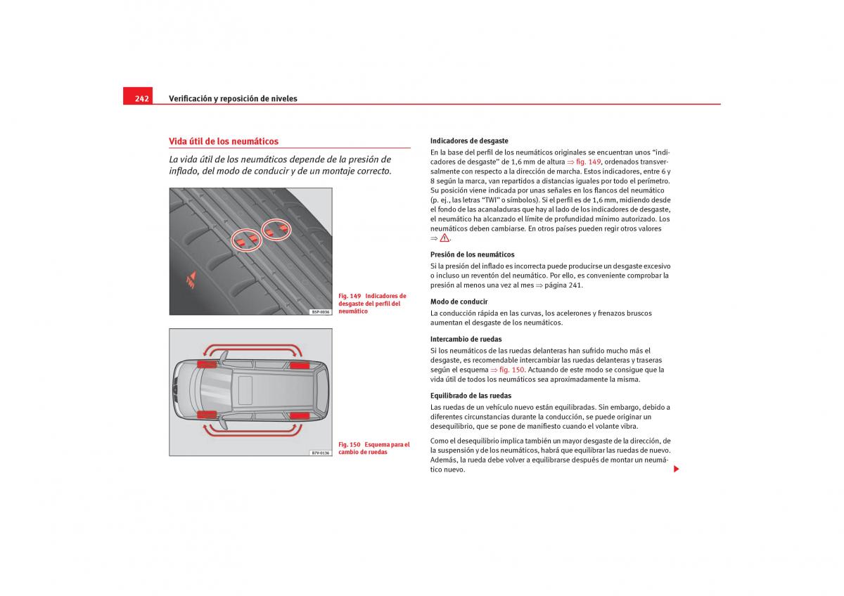 Seat Alhambra I 1 manual del propietario / page 244