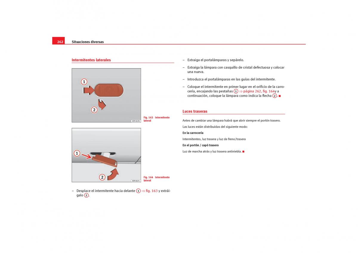 Seat Alhambra I 1 manual del propietario / page 264