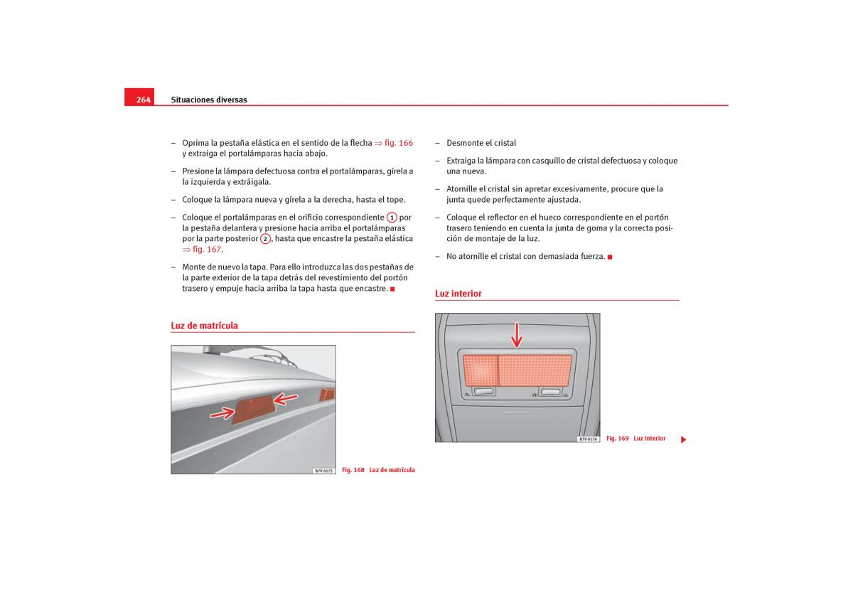 Seat Alhambra I 1 manual del propietario / page 266