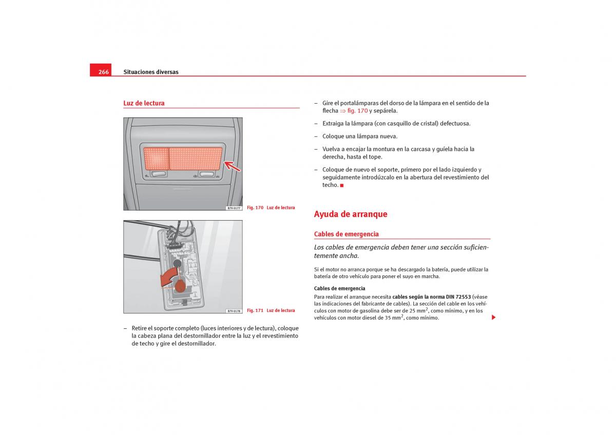 Seat Alhambra I 1 manual del propietario / page 268