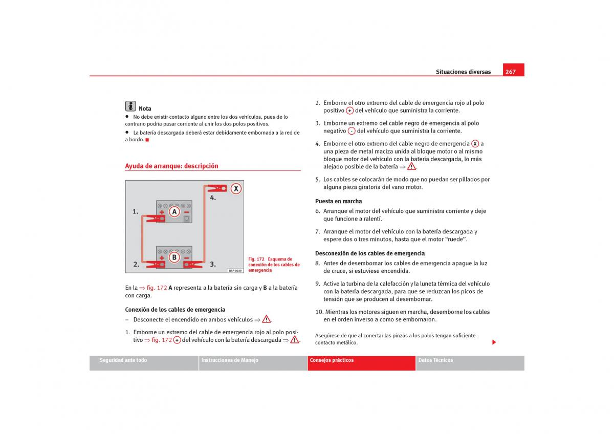 Seat Alhambra I 1 manual del propietario / page 269